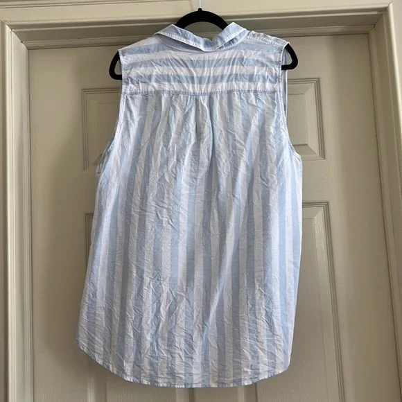 J. Crew factory - women’s linen sleeveless blouse - great condition - size XXL - Picture 2 of 6